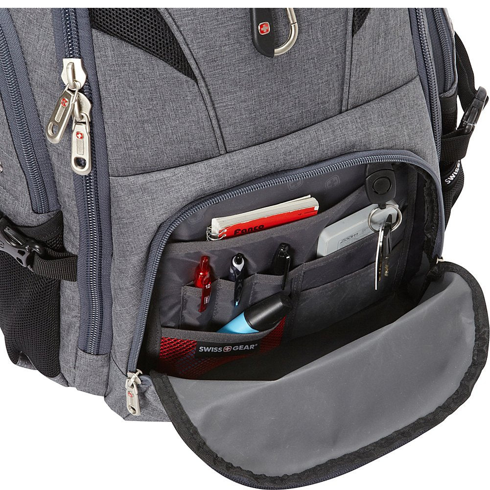 SwissGear Travel Gear 5977 Scansmart TSA Laptop Backpack for Travel, School & Business - Fits 17 Inch Laptop - (Grey) - backpacks4less.com
