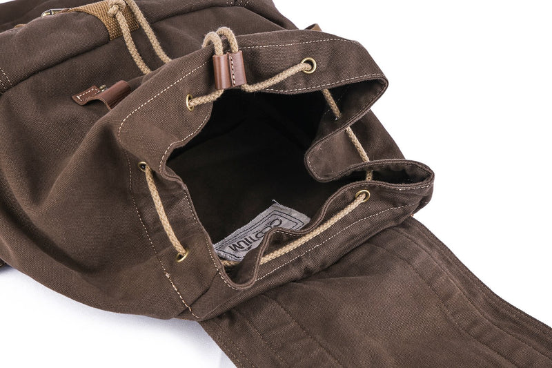 Gootium 21101CF Specially High Density Thick Canvas Backpack Rucksack,Coffee - backpacks4less.com