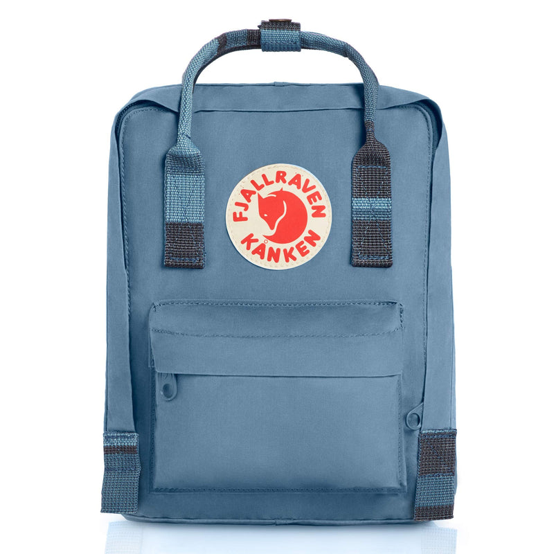 Fjallraven - Kanken Mini Classic Backpack for Everyday, Blue Ridge/Random Blocked - backpacks4less.com