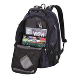 SwissGear SA1923 Noir Satin TSA Friendly ScanSmart Laptop Backpack - Fits Most 15 Inch Laptops and Tablets - backpacks4less.com