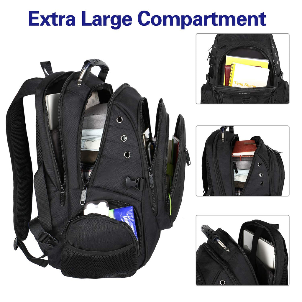 Matein Rolling Backpack, Travel Backpack with Removable Wheels for