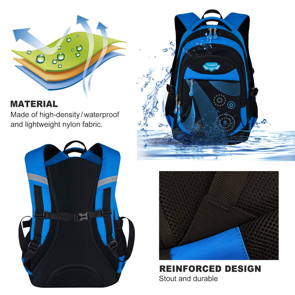 Backpack for Boys, Fanspack Boys Backpack Kids School Bags Bookbags Ba–