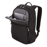 SWISSGEAR Durable 15-inch Laptop Backpack | Padded Computer Sleeve | Travel, Work, School | Men's and Women's - Black - backpacks4less.com