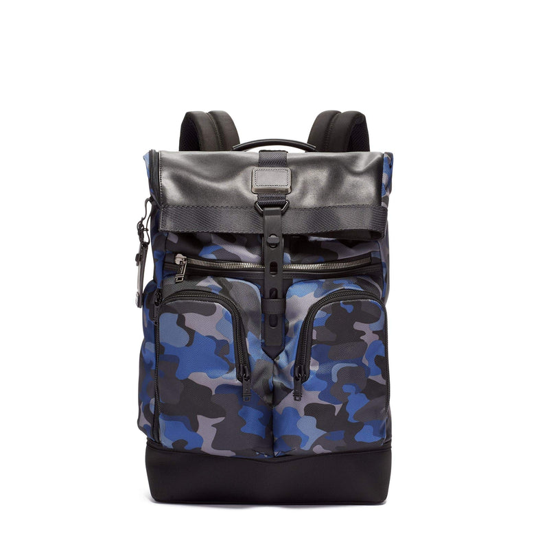 TUMI - Alpha Bravo London Roll Top Laptop Backpack - 15 Inch Computer Bag for Men and Women - Camo - backpacks4less.com