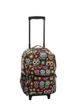 Rockland Luggage 17 Inch Rolling Backpack, MULTI OWL - backpacks4less.com