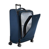 Ricardo Beverly Hills Malibu Bay 3.0 Softside, 4 Wheel Spinner, Lightweight Suitcase, Unisex, Stylish, Blue, Carry-On 20-Inch