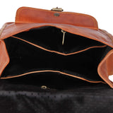 Brown Leather Rucksack Vintage Backpack - Fits 15 Inch Laptops and iPads - Handsome Patina Deepens as Ages - Waterproof, Ideal for Business, Travel, Gym - Suits Men or Women - backpacks4less.com
