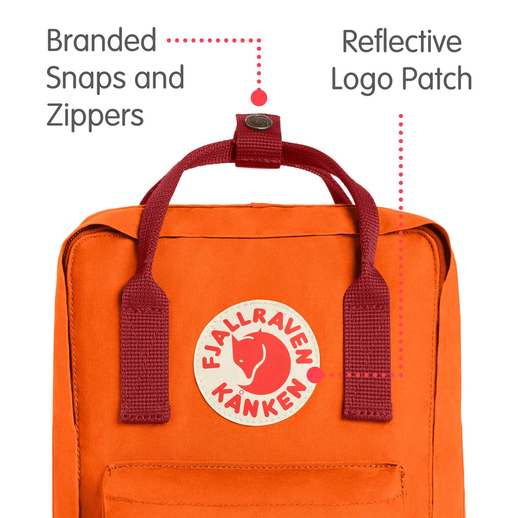 Fjallraven backpack Kanken orange color