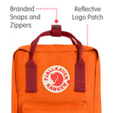 Fjallraven - Kanken Mini Classic Backpack for Everyday, Burnt Orange/Deep Red - backpacks4less.com