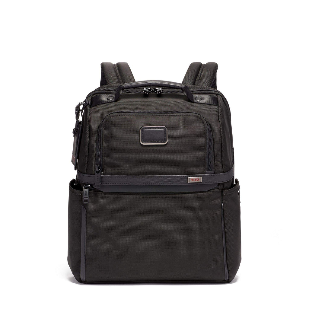 TUMI - Alpha 3 Slim Solutions Laptop Brief Pack - 15 Inch Computer Backpack for Men and Women - Black - backpacks4less.com