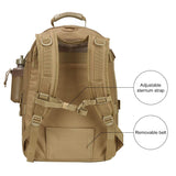 Military Expandable Travel Backpack Tactical Waterproof Work Backpack for Men(TAN) - backpacks4less.com