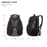 SwissGear Travel Gear 1900 Scansmart TSA Laptop Backpack - Gray - backpacks4less.com