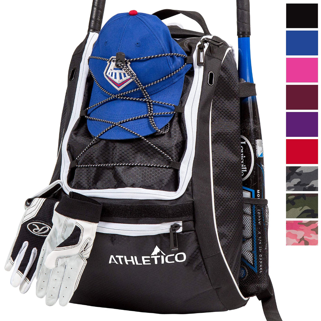 Athletico Baseball Bat Bag - Backpack for Baseball, T-Ball & Softball ...