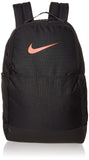 Nike Nike Brasilia Medium Backpack - 9.0, Black/Black/Habanero Red, Misc - backpacks4less.com