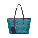 Anne Klein AK Cube Logo Tote, Distant Mountain-Clover/Distant Mountain