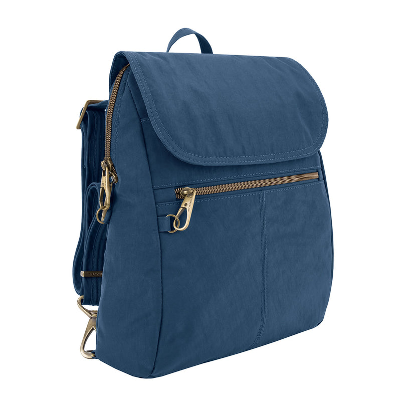Travelon Anti-theft Signature Slim Backpack, Ocean - backpacks4less.com