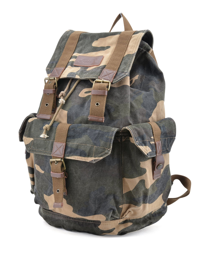 Gootium 21101CAM Specially High Density Thick Canvas Backpack Rucksack (camouflage) - backpacks4less.com