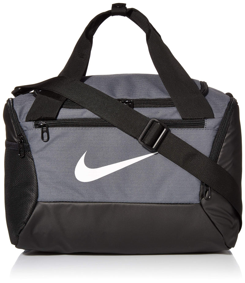 NIKE Brasilia X-Small Duffel - 9.0, Flint Grey/Black/White, Misc - backpacks4less.com