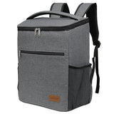 Lifewit Insulated Cooler Bag Backpack, Soft Cooler Soft-Sided Cooling Bag for Beach Picnic Camping BBQ, 24L 30-Can, Grey