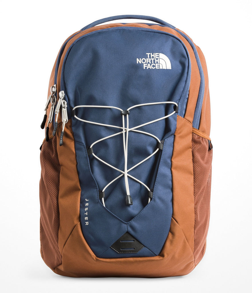 The North Face Jester Backpack, Shady Blue & Gingerbread Brown - backpacks4less.com