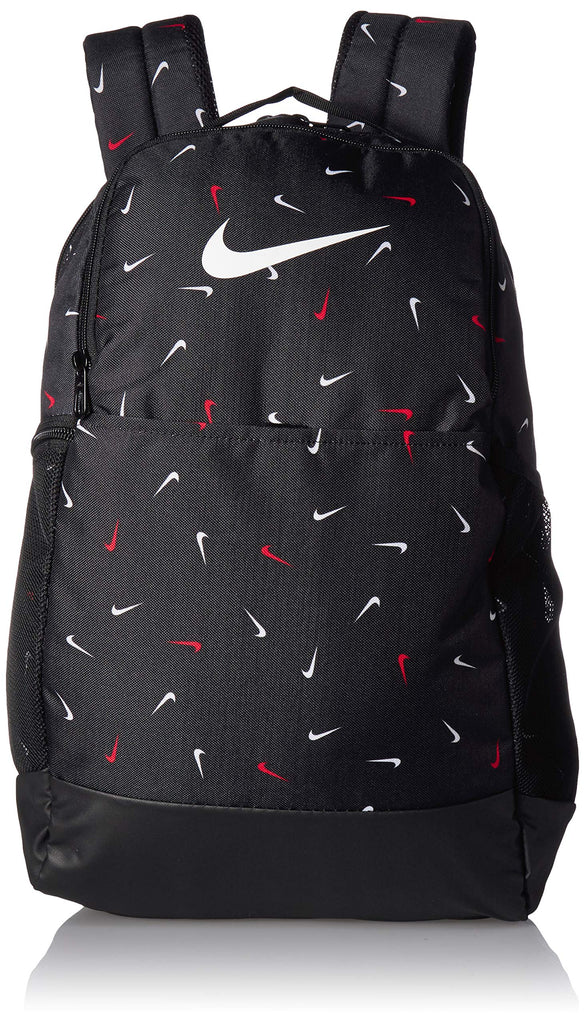 Nike Heritage All Over Logo Print Bum Bag In Black/white
