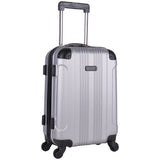 Kenneth Cole Reaction Out Of Bounds 20-Inch Carry-On Lightweight Durable Hardshell Luggage Silver