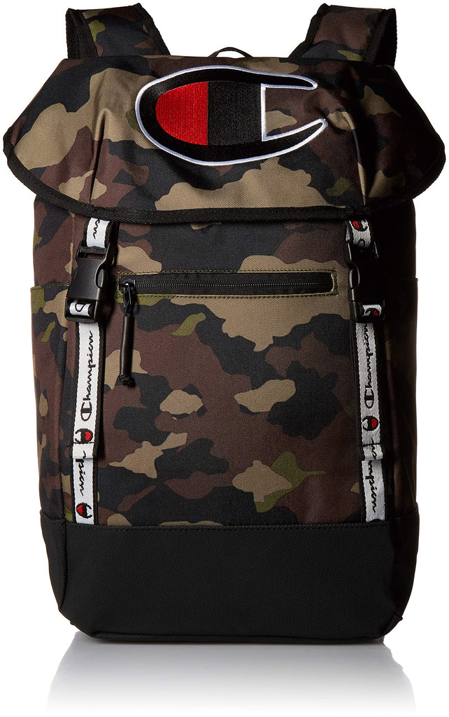 Champion Men's Top Load Backpack, Woodland camo, One Size - backpacks4less.com