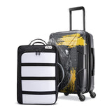 American Tourister Kids' Star Wars Falcon Perfect Packer 2pc Set (bkpk/20 Spinner Wheels, Black/Yellow - backpacks4less.com