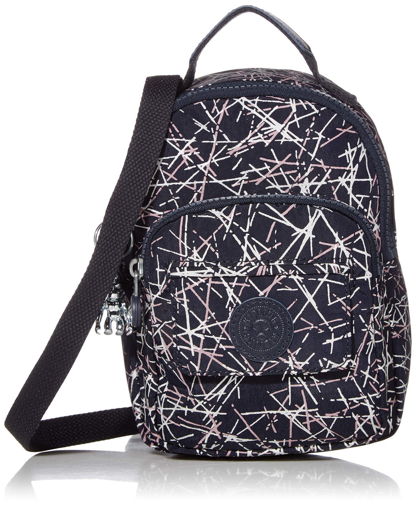 Kipling womens Alber 3-In-1 Convertible Mini Backpack, Navy stick Print, One Size - backpacks4less.com