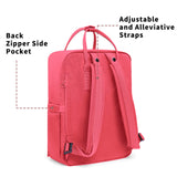 KALIDI Casual Backpack for Women,15 Inches Laptop Classic Backpack Camping Rucksack Travel Outdoor Daypack College School Bag (Peach Pink) - backpacks4less.com