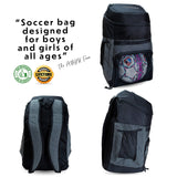 Soccer Bags With Ball Holder - Use As Soccer Backpack, Basketball Backpack, Volleyball Bag or Football Bag | Separate Cleats & Ball Pockets | Designed For Boys & Girls Ages 4-16 | Keeps It Organized - backpacks4less.com