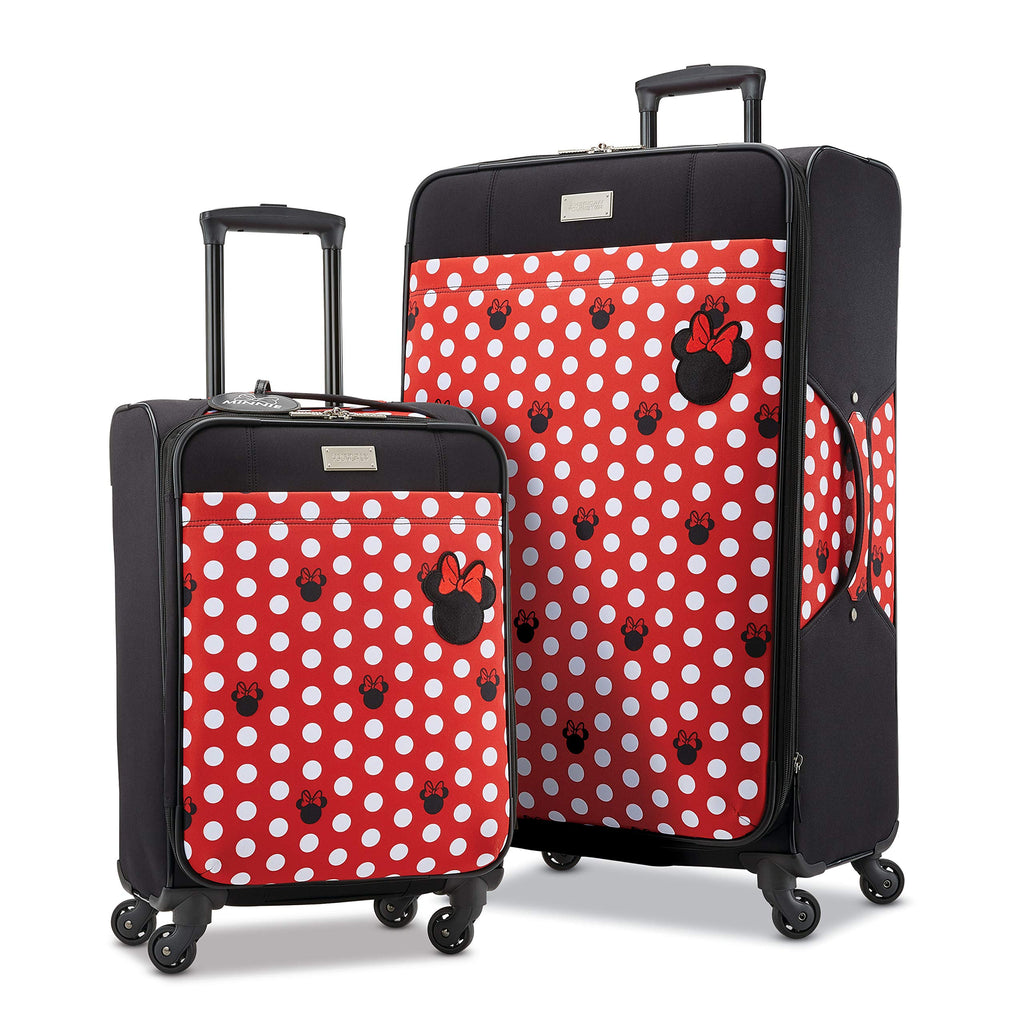 american tourister kids disney children's backpack American Tourister Kids' 2 Pc (21/28), Minnie Mouse Dots