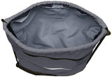 Nike Brasilia Training Gymsack, Drawstring Backpack with Zipper Pocket and Reinforced Bottom, Flint Grey/Flint Grey/White - backpacks4less.com
