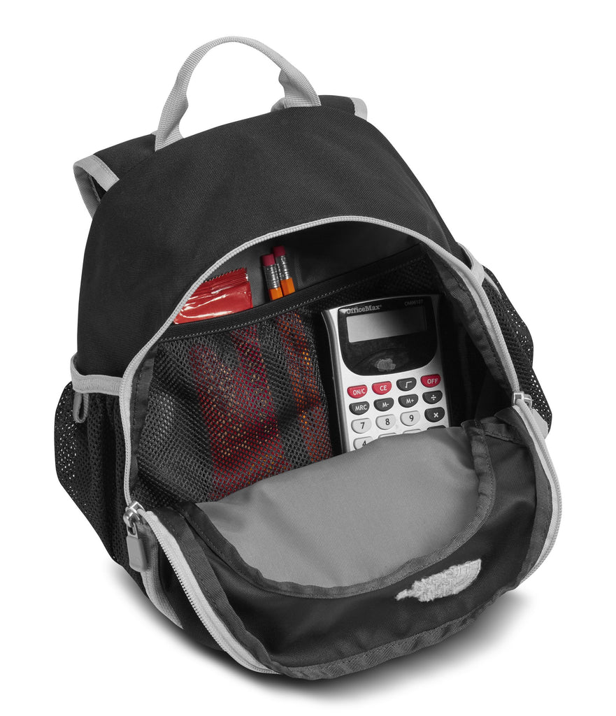 high rise grey north face backpack The North Face Youth Sprout Backpack - TNF Black & High Rise Grey