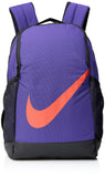 NIKE Youth Brasilia Backpack - Fall'19, Rush Violet/Black/Bright Crimson, Misc - backpacks4less.com