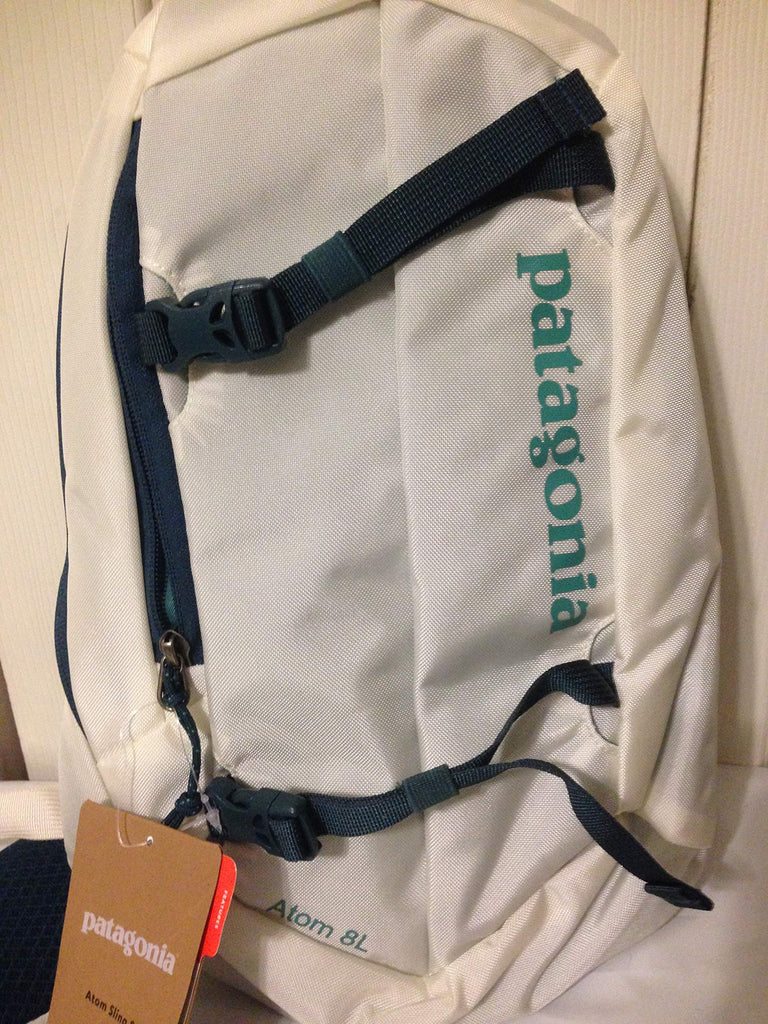 Patagonia Unisex's Atom Sling 8L Backpack, Birch White/Tidal Teal