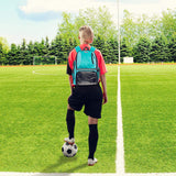LISH Soccer Backpack - Large School Sports Gym Bag w/ Ball Compartment (Aqua) - backpacks4less.com
