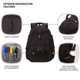 SWISSGEAR Travel Gear 1900 Scansmart TSA Laptop Backpack Black/Black - backpacks4less.com
