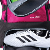 Athletico National Soccer Bag - Backpack for Soccer, Basketball & Football Includes Separate Cleat and Ball Holder (Pink) - backpacks4less.com