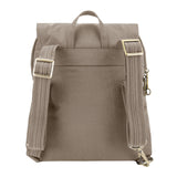 Travelon Anti-theft Signature Slim Backpack, Sable - backpacks4less.com