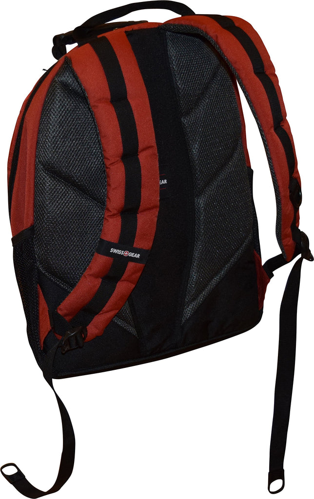 Swiss Gear Sherpa 16" Laptop Backpack Travel School Bag - Red - backpacks4less.com