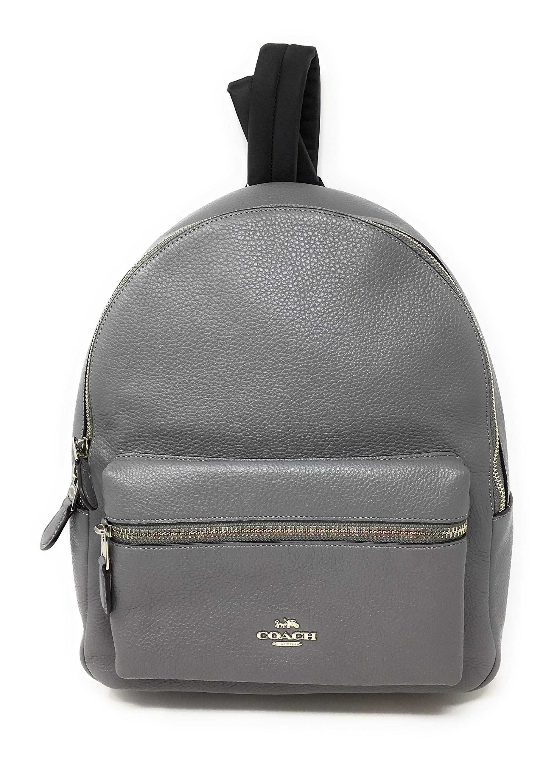 coach backpack grey Mens Slim F37610, grey mixed, Rucksack Fashion Coach CU072 League Flap Backpack for men in charcoal gray leather COACH Black Grey Monogram Leather