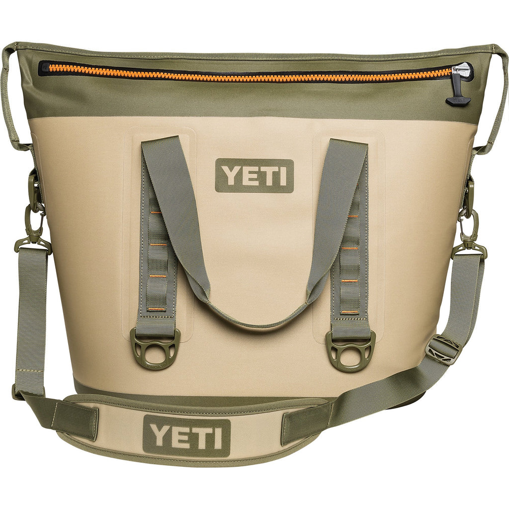 Hopper 40 in Field Tan and Blaze Orange by YETI