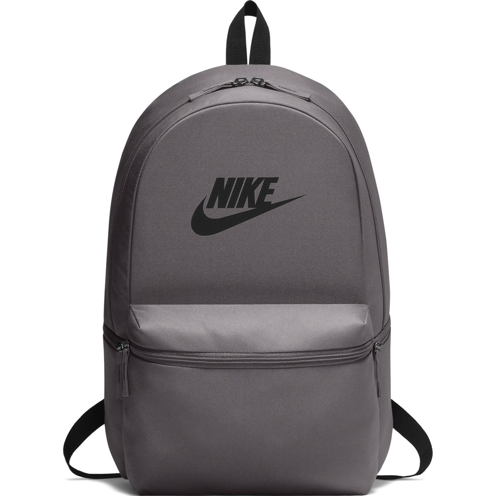 NIKE unisex-adult Heritage Backpack, Thunder Grey/Black/Black, One Size - backpacks4less.com