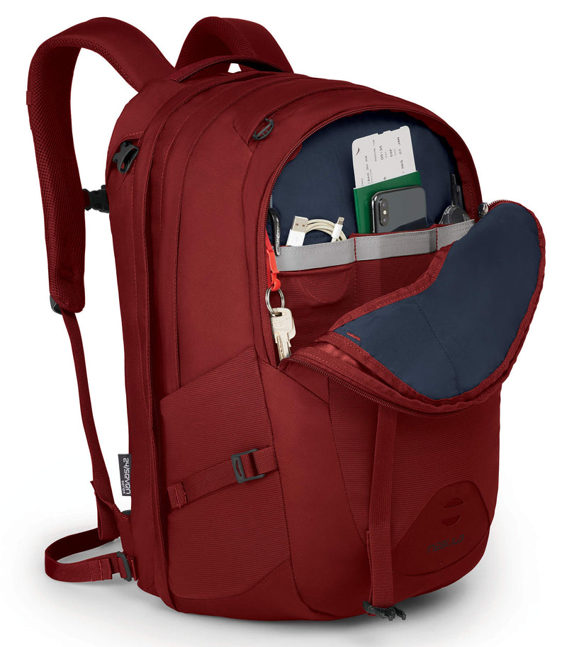 Osprey Packs Nebula Men's Laptop Backpack, Rivet Red - backpacks4less.com