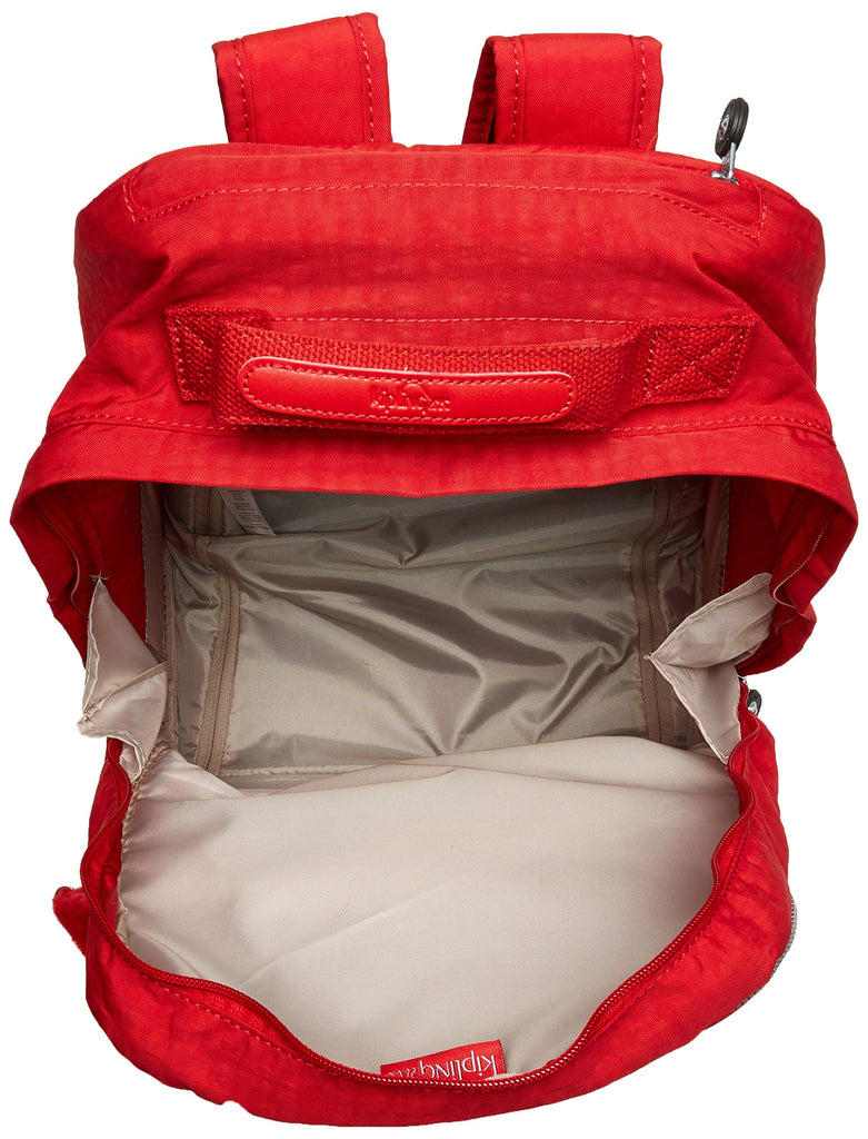 Kipling Sanaa Solid Rolling Backpack Backpack, cherry - backpacks4less.com