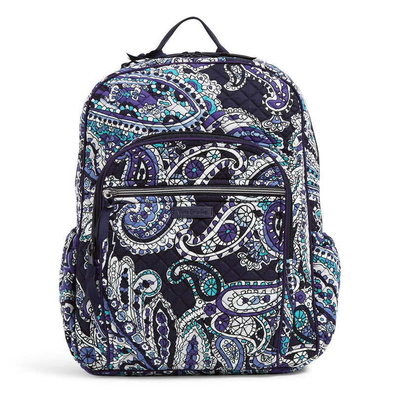 Vera Bradley Signature Cotton Campus, Deep Night Paisley - backpacks4less.com