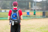 Athletico Baseball Bat Bag - Backpack for Baseball, T-Ball & Softball Equipment & Gear for Youth and Adults | Holds Bat, Helmet, Glove, Shoes |Shoe Compartment & Fence Hook (Red) - backpacks4less.com