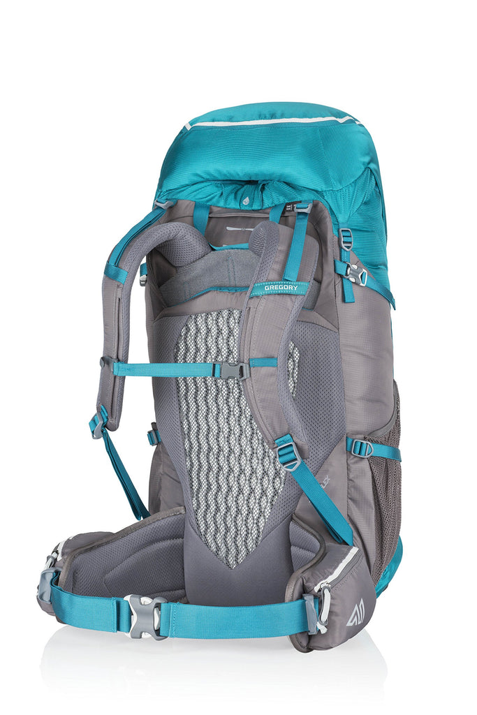 backpacking gregory sizing Gregory Mountain Products Amber 44 Liter Women's Backpack, Teal Grey, One Size