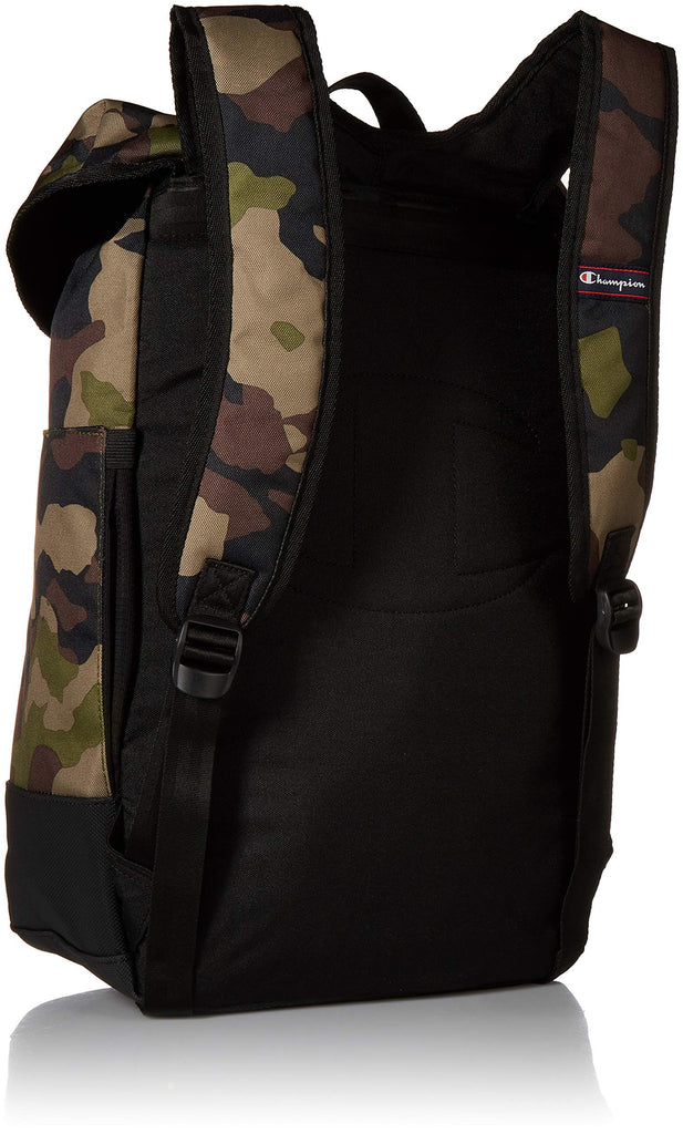 Champion Men s Top Load Backpack Woodland camo One Size backpacks4less
